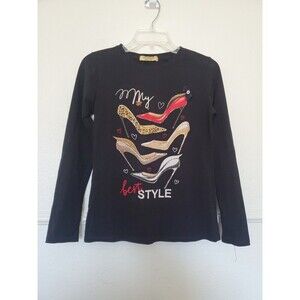 Vinizbena‎ Shoes Heels Shirt Long Sleeve Women’s Shirt Size Small Black